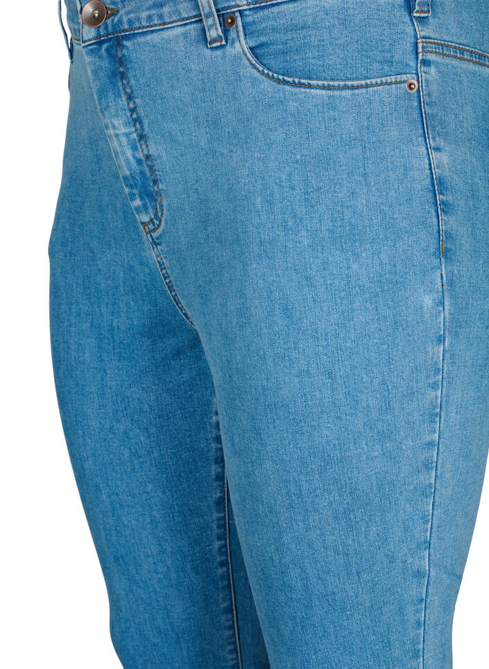 Jean Amy taille haute et coupe super slim, Bleu Clair, Packshot image number 2