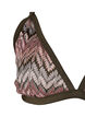 Gemustertes triangle bikini top, Beech AOP, Packshot image number 2