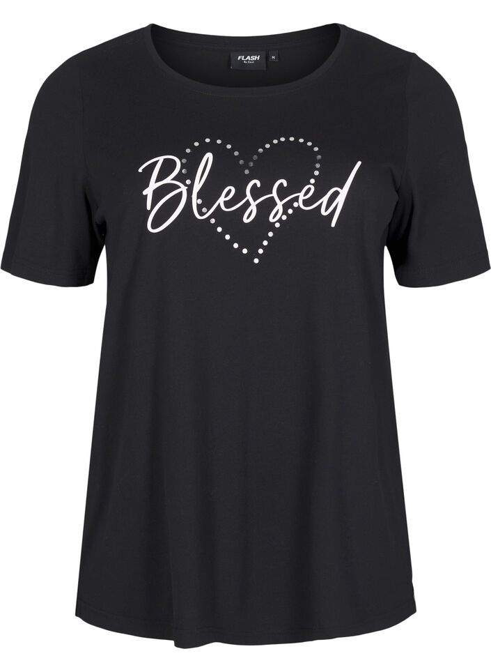 FLASH - T-Shirt mit Print, Schwarz, Packshot image number 0