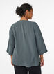 Blouse &agrave; manches 3/4, Vert fonc&eacute;, Model image number 2