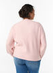 Rippenstrick Strickjacke mit Kn&ouml;pfen, Pink, Model image number 2