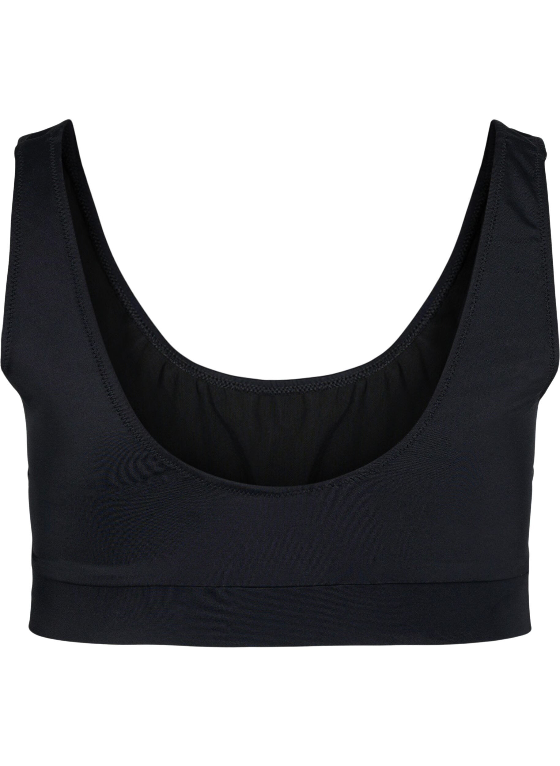 Zizzi Haut de bikini &agrave; encolure ronde, Black, Packshot image number 1