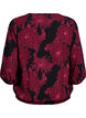 Bluse aus Viskose mit Blumenmuster und Smok, Dunkles Bordeaux, Packshot image number 1