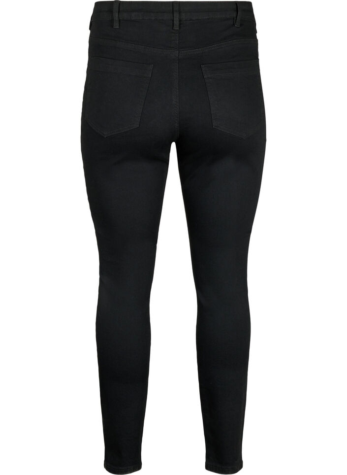 Jean Amy taille haute et coupe super slim, Noir, Packshot image number 1