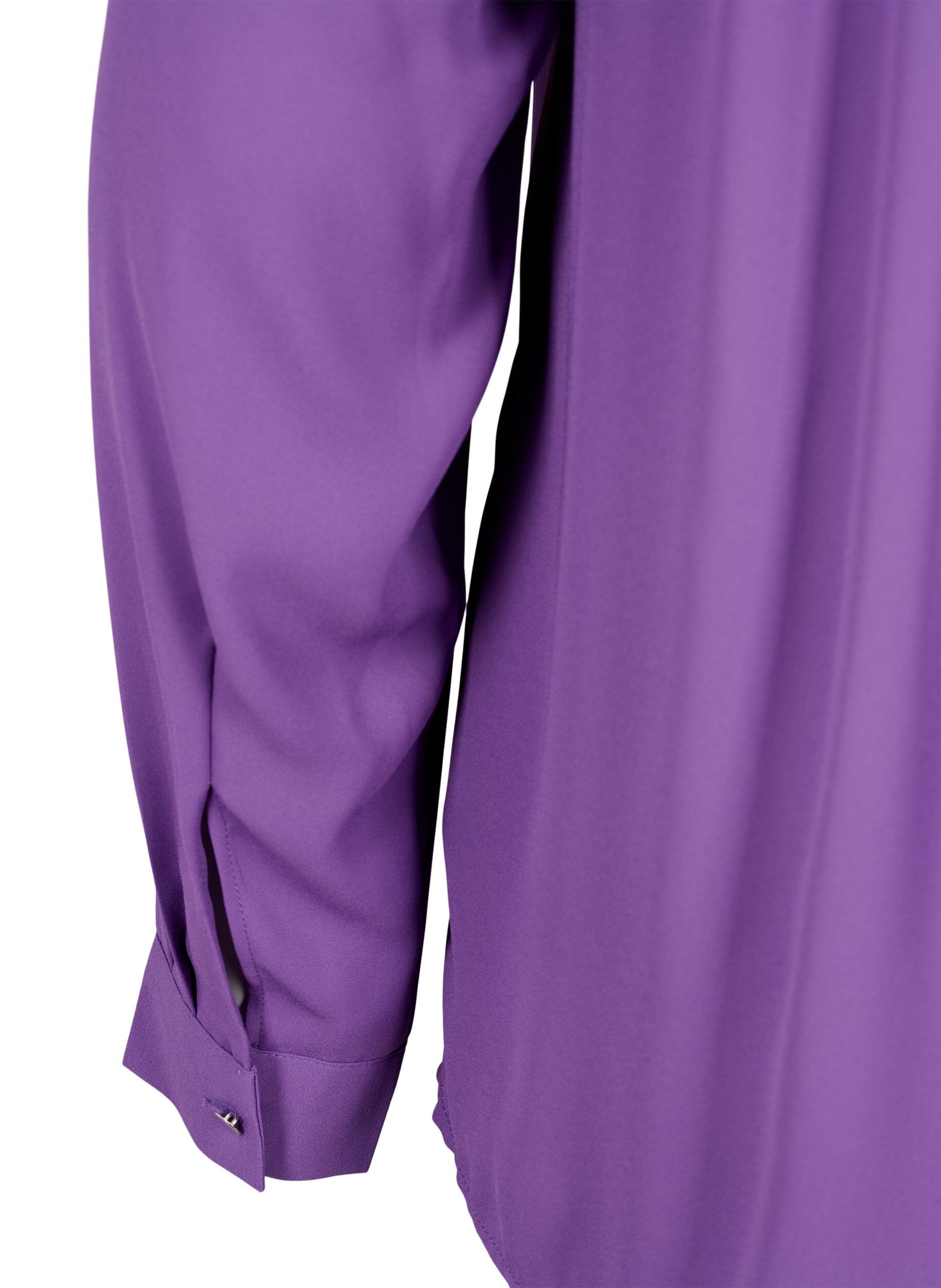 Zizzi  Lang&auml;rmelige Bluse mit Falten am R&uuml;cken, Pansy, Packshot image number 3