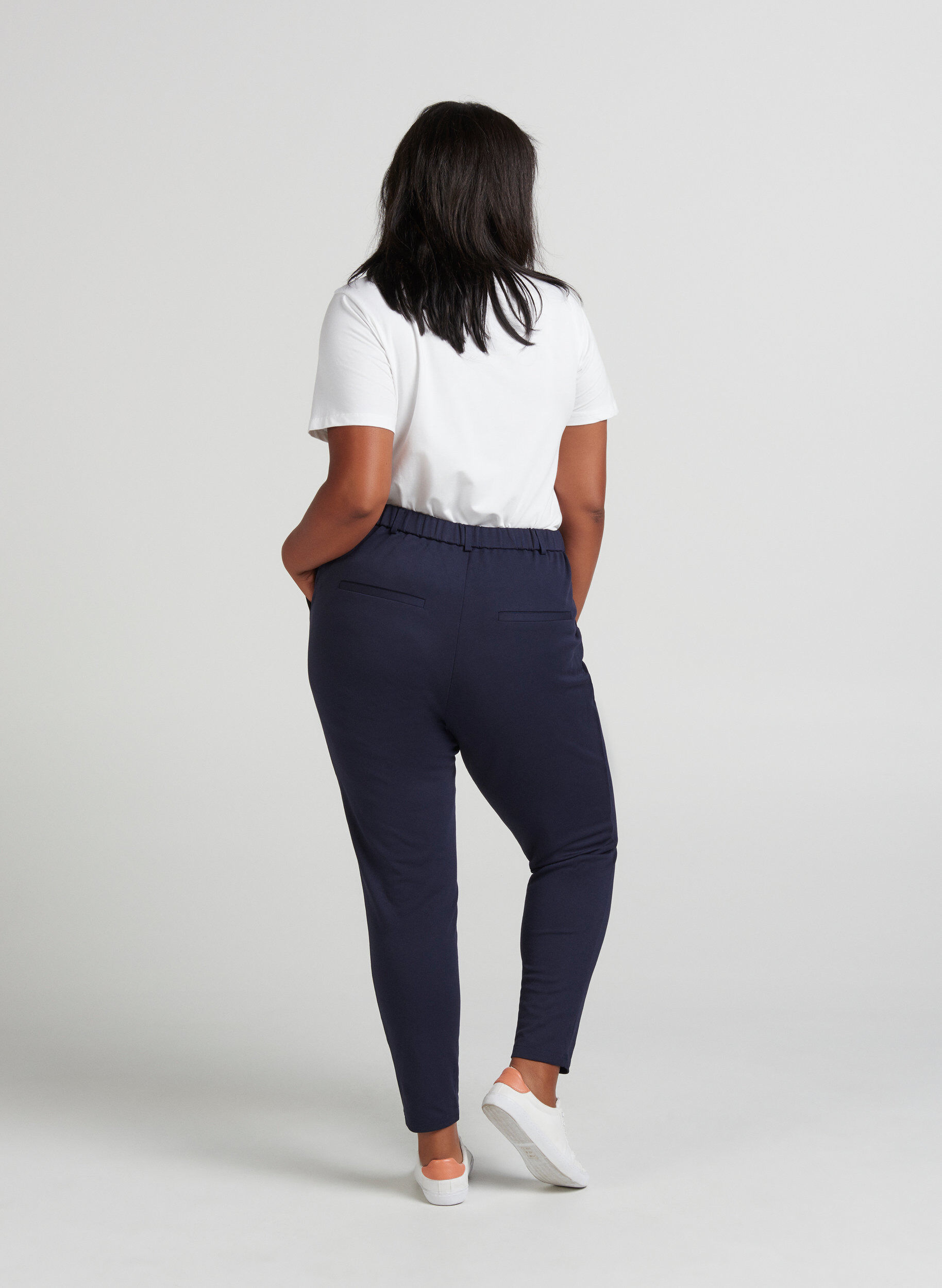 Zizzi Pantalon Maddison, Night Sky, Model image number 0