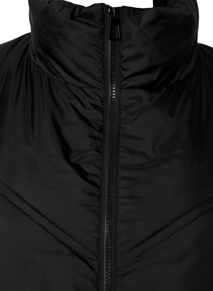 Lange Pufferwinterjacke, Black, Packshot image number 2