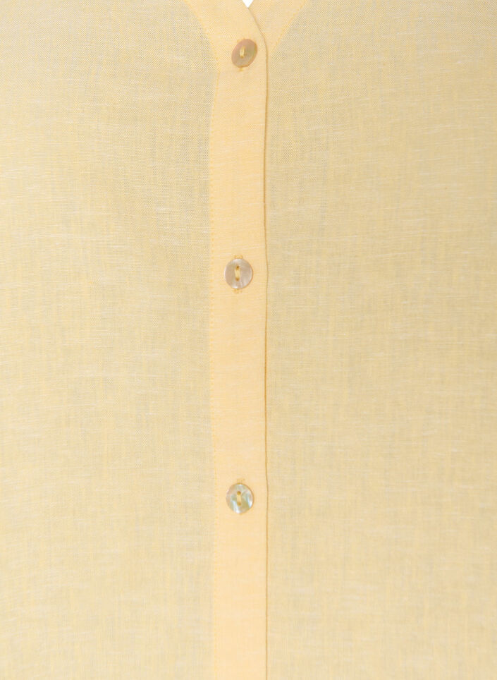 Blouse en lin et viscose avec col en V, 1211, Packshot image number 2