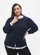 Viskose-Strickjacke mit Knöpfen, Navy Blazer, Model image number 0