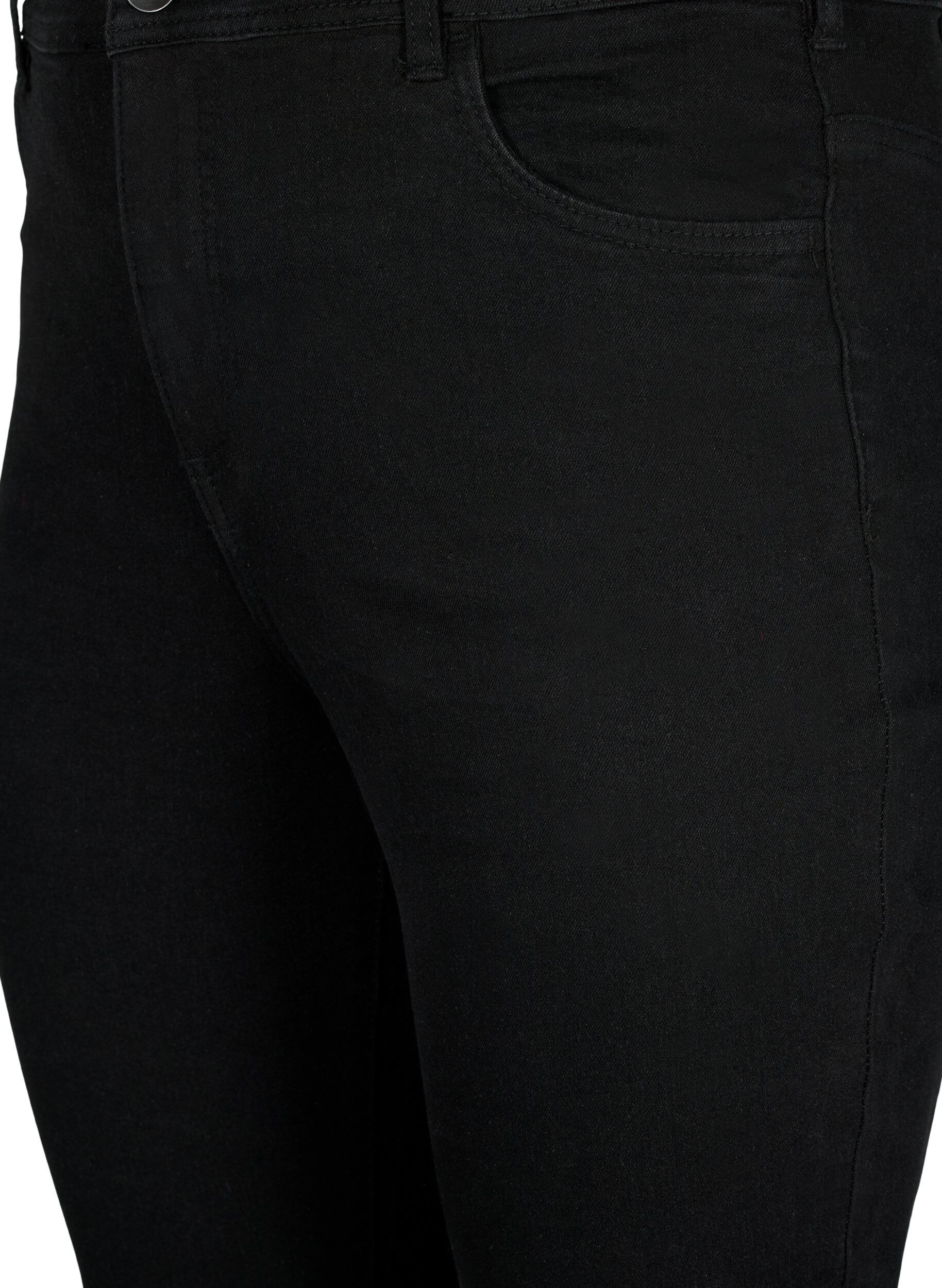 Zizzi FLASH - Jean taille haute avec coupe bootcut, Noir, Packshot image number 2