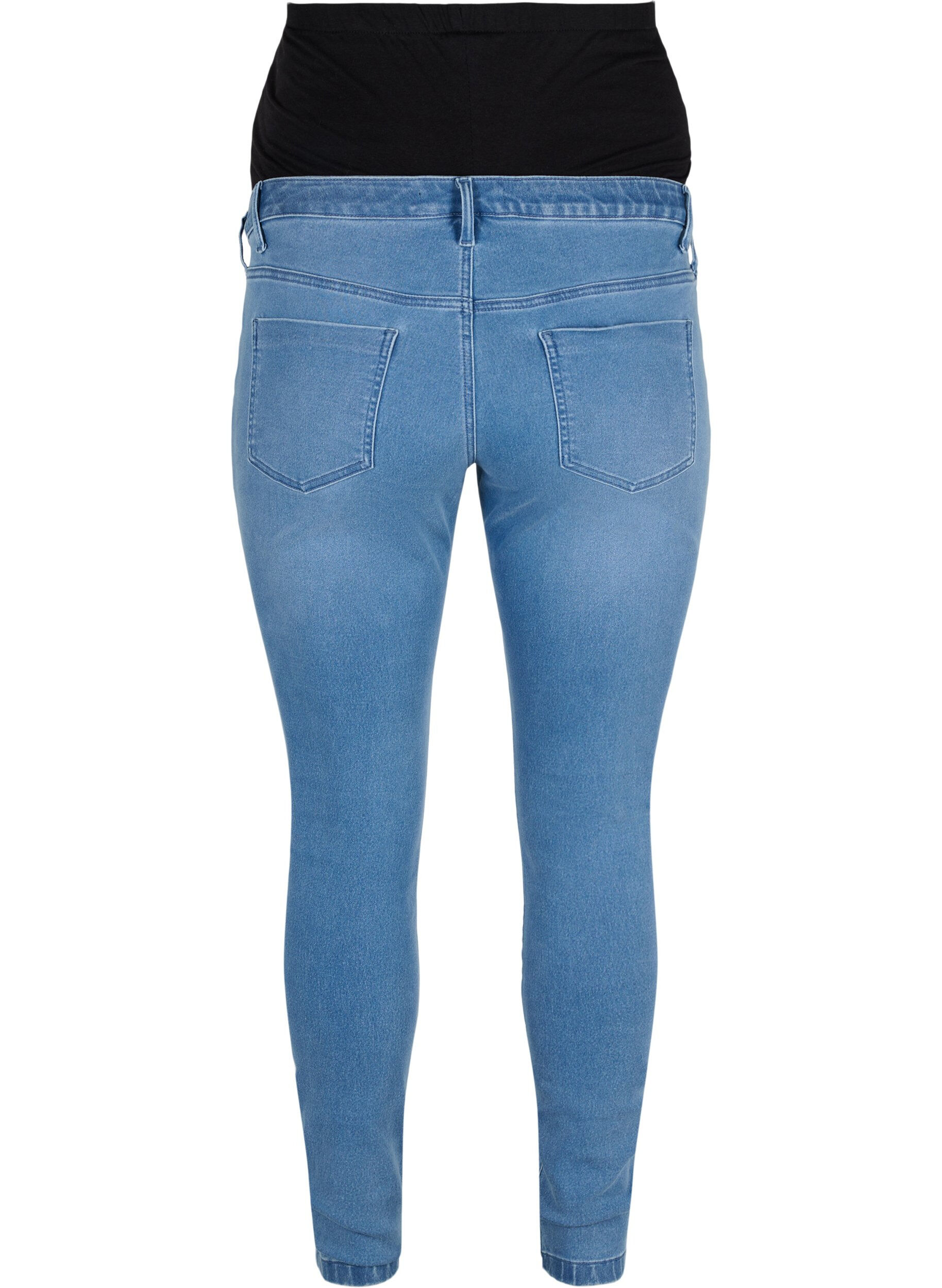 Zizzi Umstands-Jeggings aus Baumwollmischung, Light blue denim, Packshot image number 1