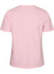 T-shirt en coton bio avec imprim&eacute; sur le devant, Rose, Packshot image number 1