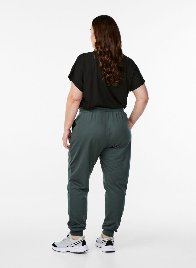 Pantalon de surv&ecirc;tement ample avec poches, Vert fonc&eacute;, Model image number 1