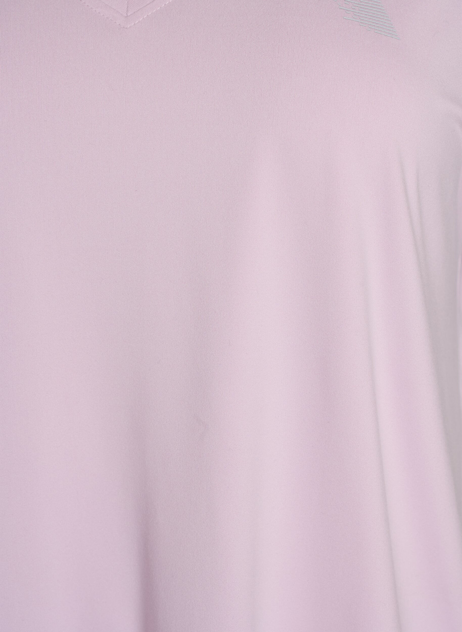 Zizzi Lockeres Trainings-T-Shirt mit V-Ausschnitt, lila, Packshot image number 2