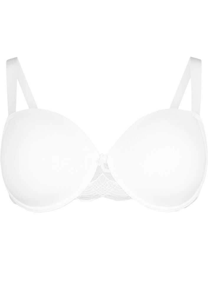 Soutien-gorge moul&eacute; avec r&eacute;sille, Blanc, Packshot image number 0