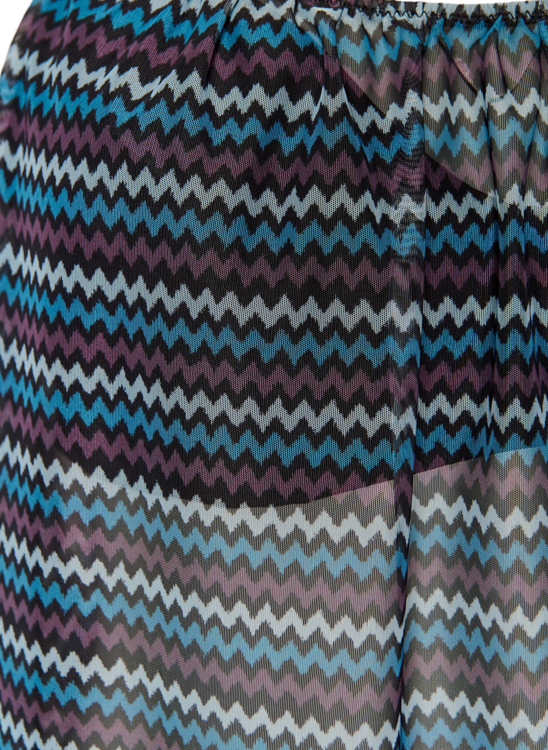 ZizziHaut de tankini imprim&eacute; avec armatures et bretelles crois&eacute;es, Bleu, Packshot image number 2