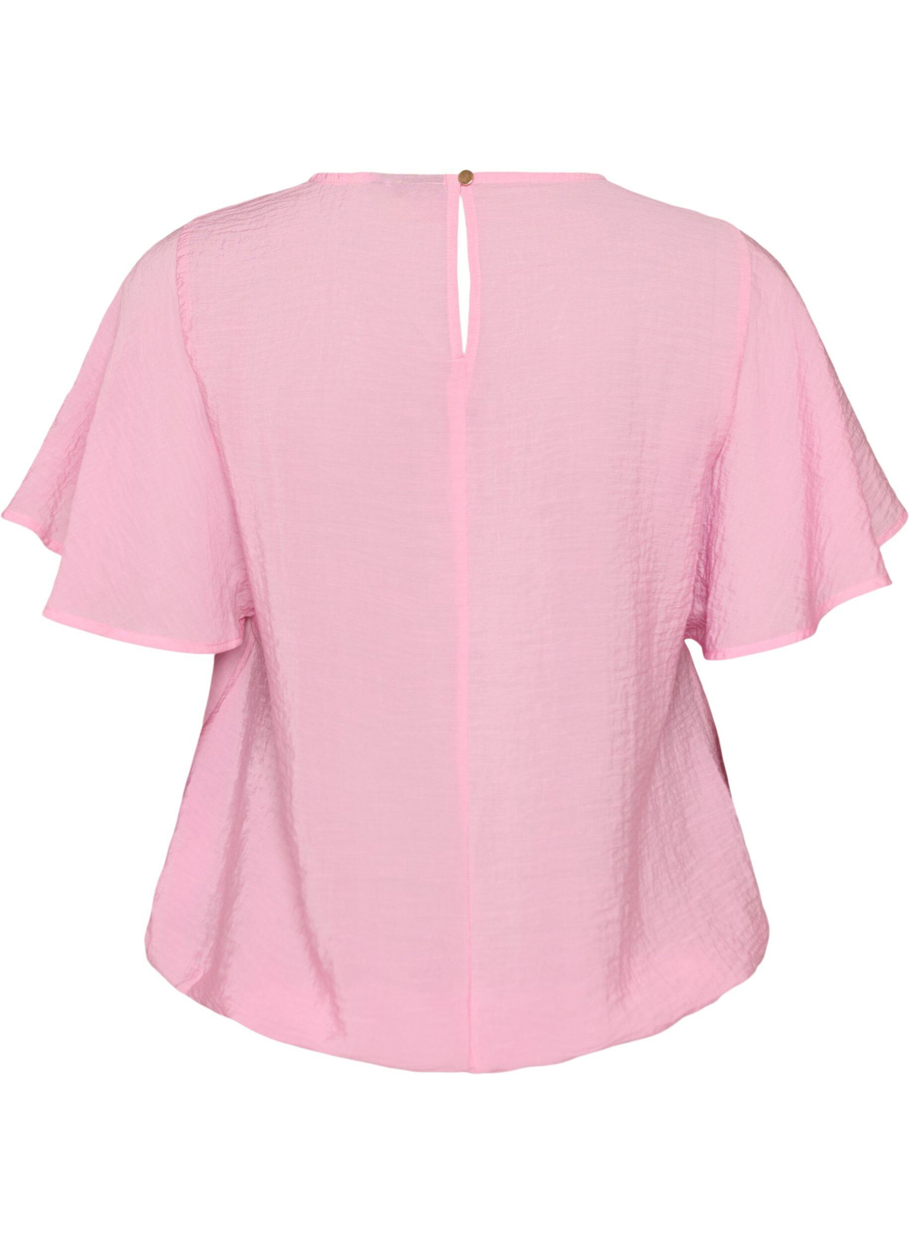 ZizziBluse mit Ballonform und Fl&uuml;gel&auml;rmeln, Pink, Packshot image number 1