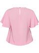 Bluse mit Ballonform und Fl&uuml;gel&auml;rmeln, Pink, Packshot image number 1