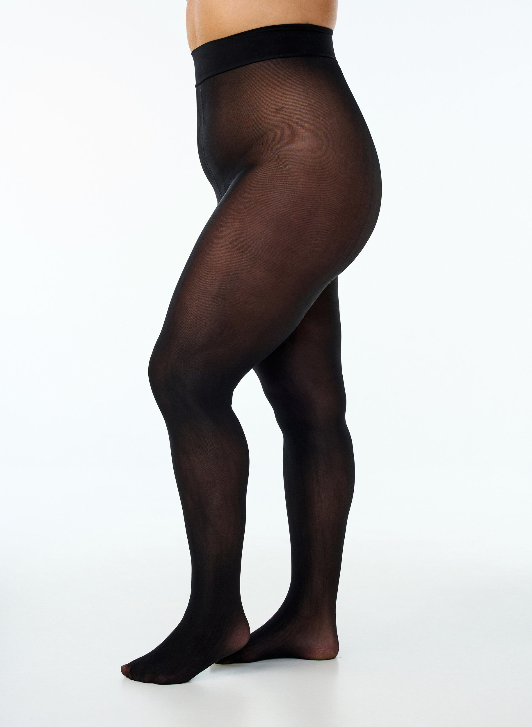 Zizzi Strapazierf&auml;hige Strumpfhose mit 50 Denier, Schwarz, Model image number 0