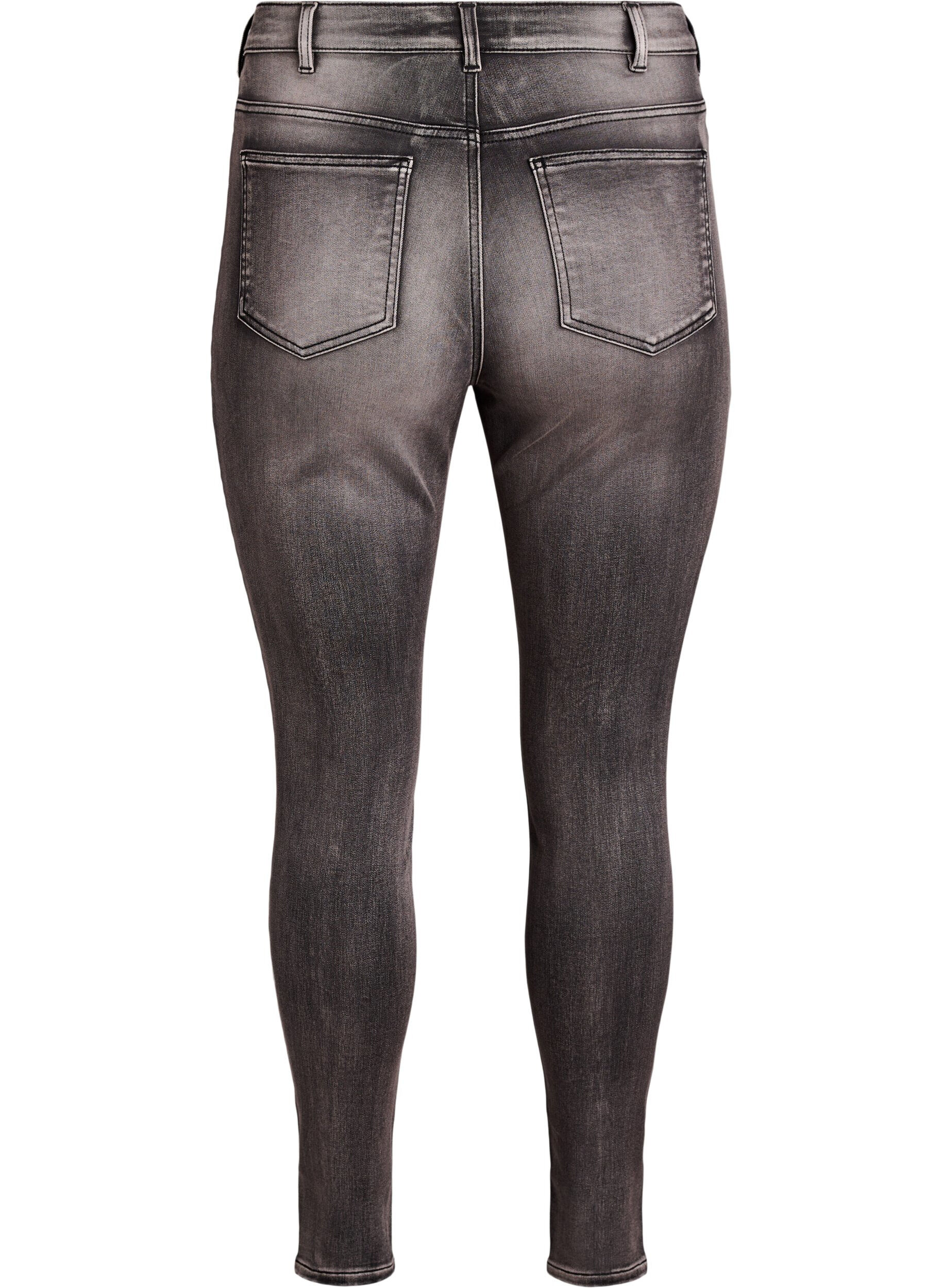 ZizziJean Amy super slim &agrave; taille haute, Gris anthracite, Packshot image number 1
