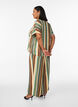 Pantalon ample en viscose avec des rayures, Marron, Model image number 1