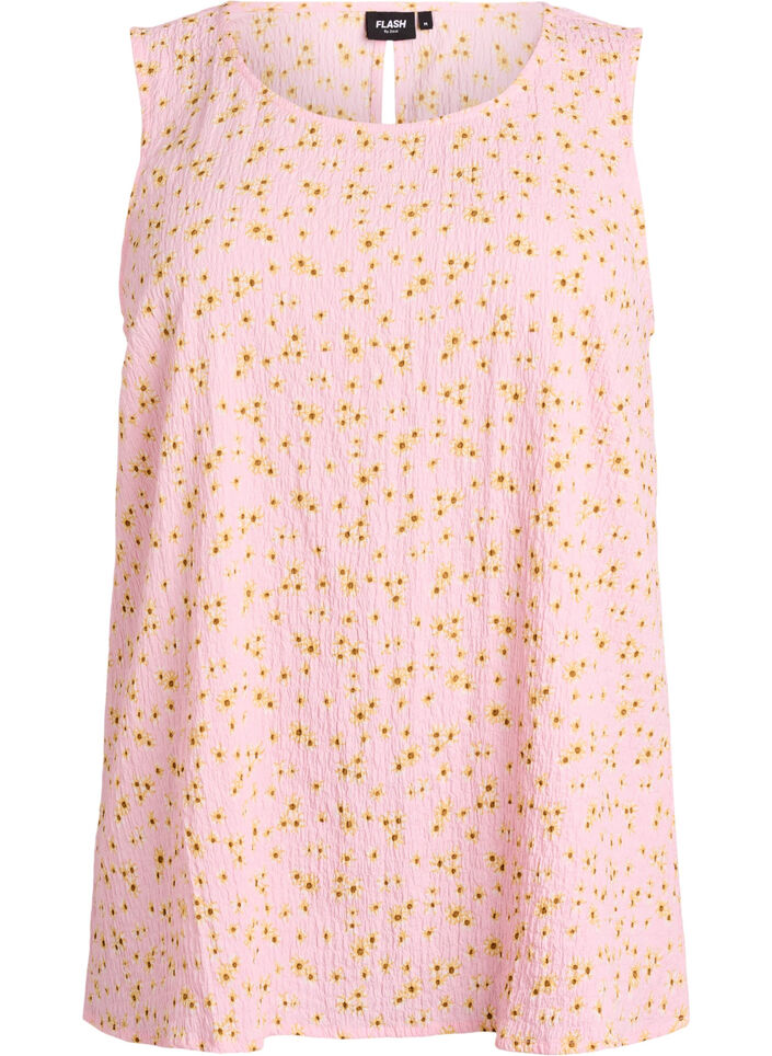 Haut sans manches et textur&eacute;, Rose, Packshot image number 0