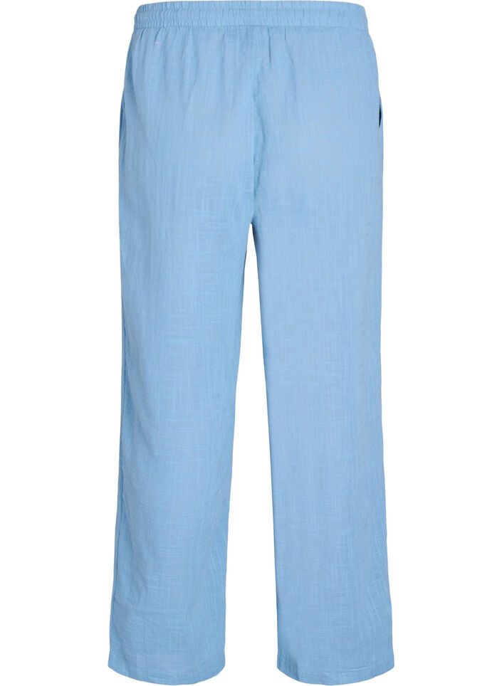FLASH - Pantalon coupe droite avec taille haute, Bleu, Packshot image number 1