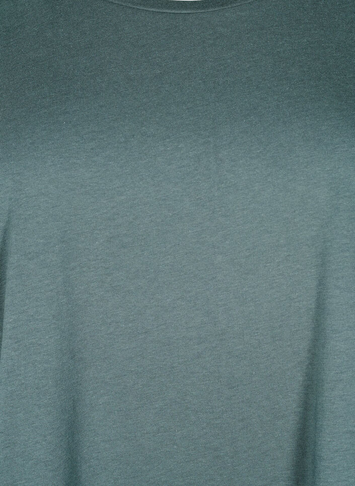 Kurz&auml;rmeliges T-Shirt aus einer Baumwollmischung, Gr&uuml;n, Packshot image number 2