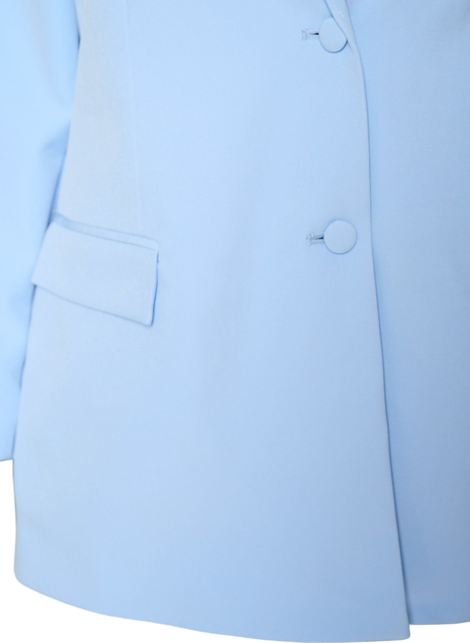 ZizziBlazer classique avec fermeture boutonn&eacute;e, Bleu Clair, Packshot image number 2