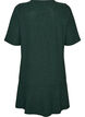 Robe courte coupe &eacute;vas&eacute;e avec des rayures paillet&eacute;es, Vert fonc&eacute;, Packshot image number 1