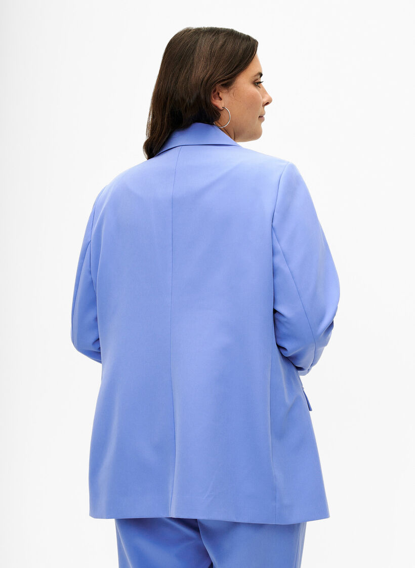 Blazer classique avec fermeture à boutons, Wedgewood, Model image number 1