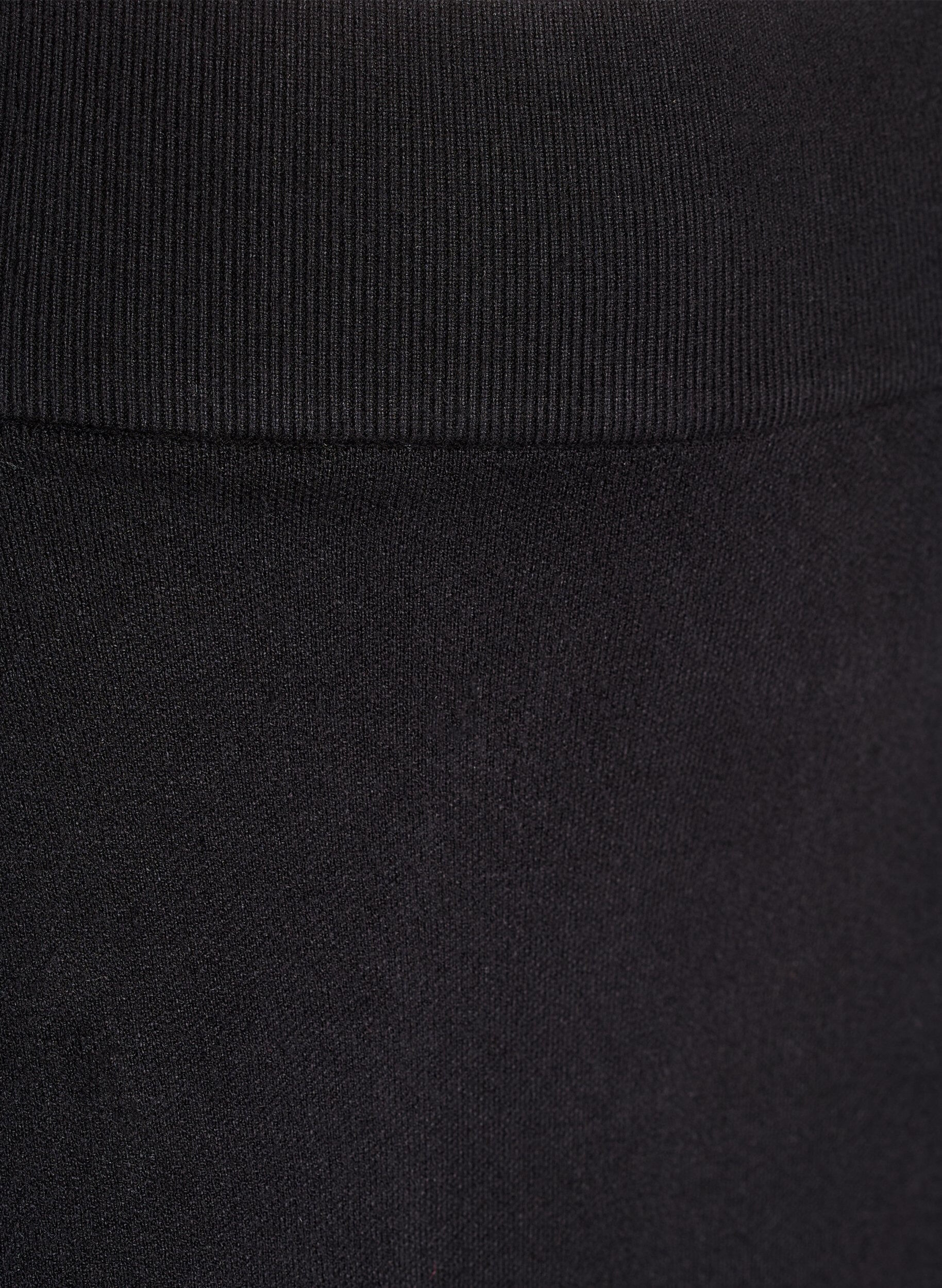 ZizziJupe courte en maille avec une large ceinture, Noir, Packshot image number 2