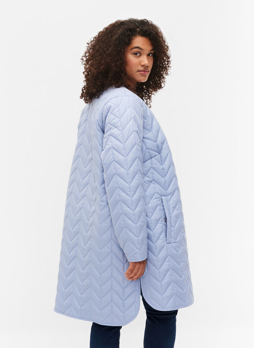 Veste matelassée avec boutons, Eventide, Model image number 1