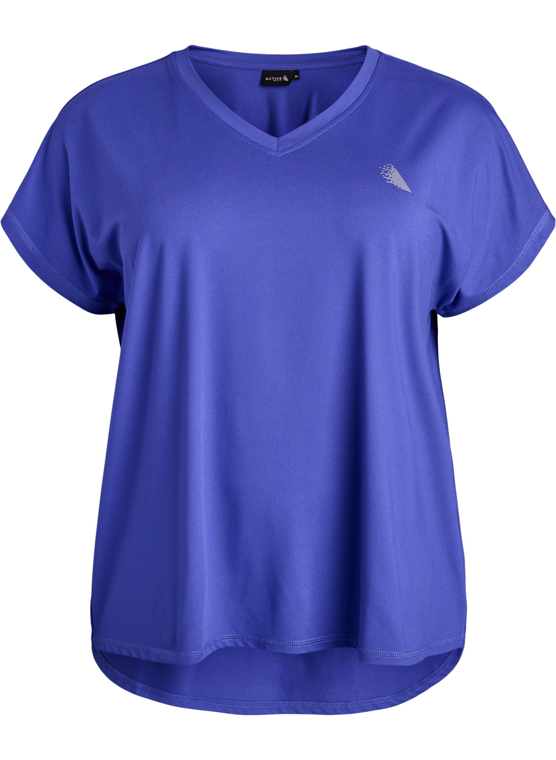 T-shirt de sport &agrave; manches courtes avec col en V