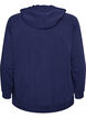 Sweat-Cardigan mit Kapuze und Taschen, Blau, Packshot image number 1