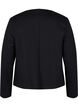 Blazer court ouvert de couleur unie, Black, Packshot image number 1