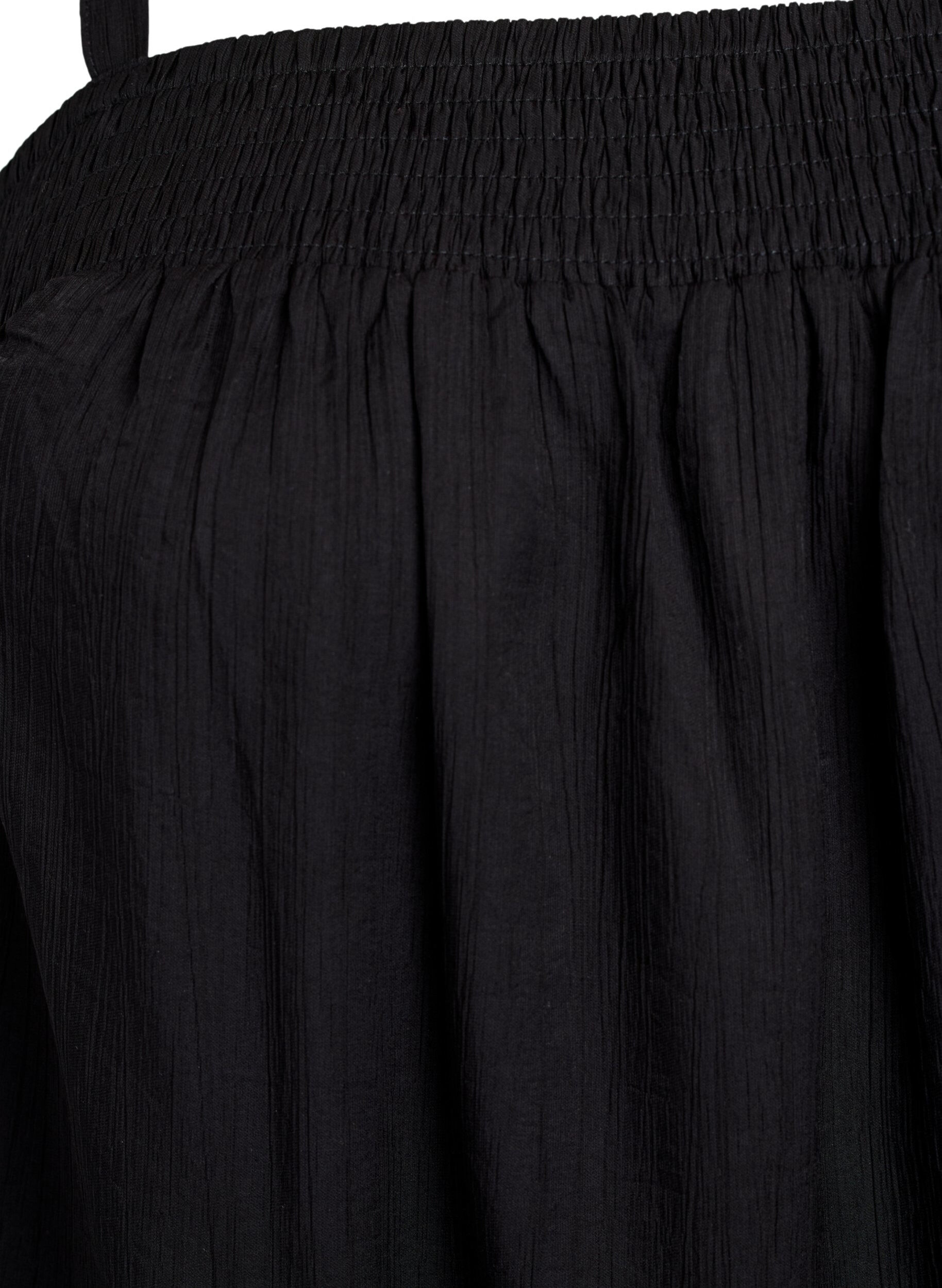 Zizzi Midi-Tr&auml;gerkleid aus Viskose, Schwarz, Packshot image number 2