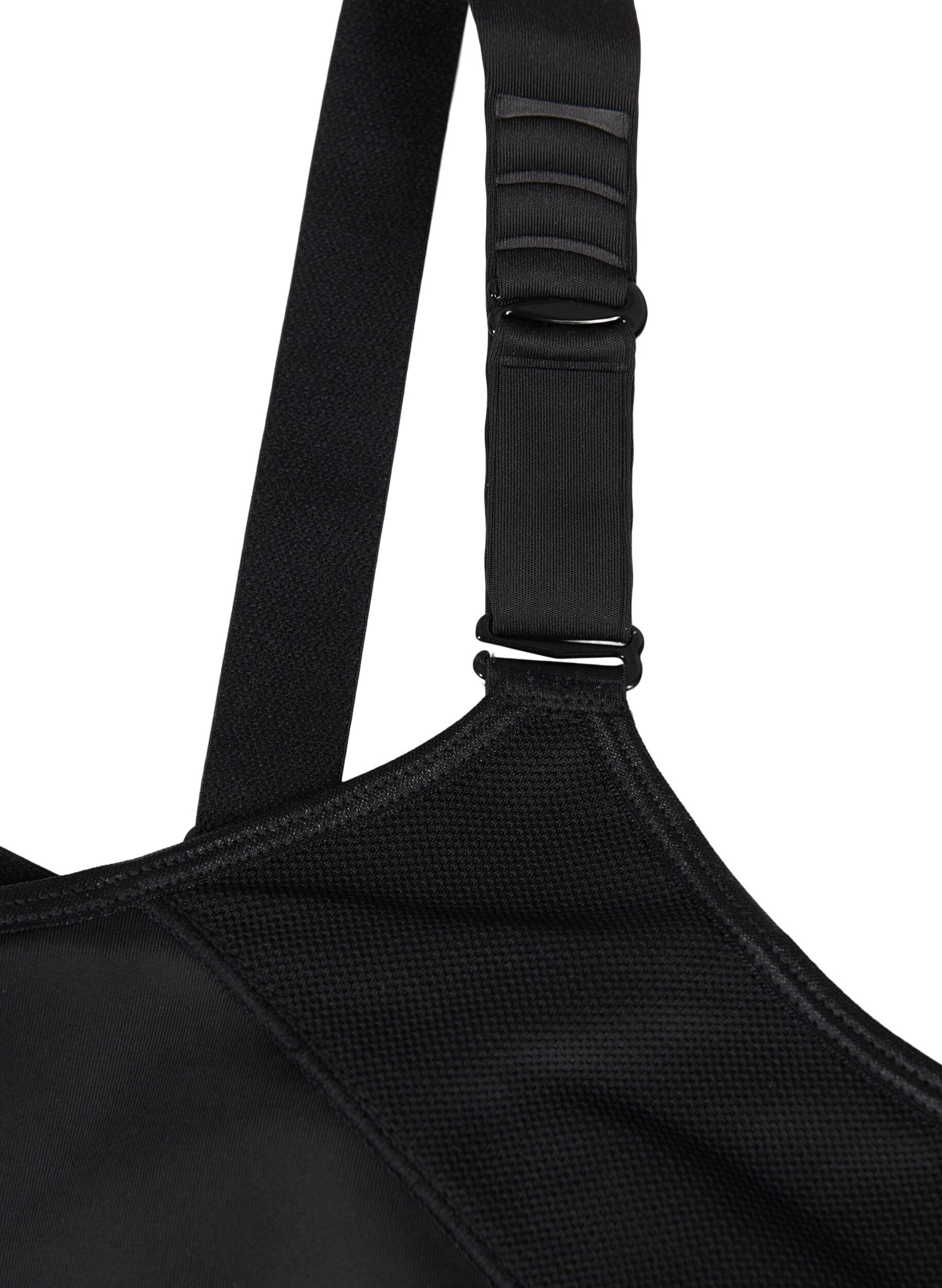 Zizzi CORE, SUPER HIGH, SPORTS BRA - Sport-BH mit verstellbaren Schultertr&auml;gern, Black, Packshot image number 3