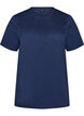 T-Shirt aus Bio-Baumwolle mit Lochstickerei, Blau, Packshot image number 0