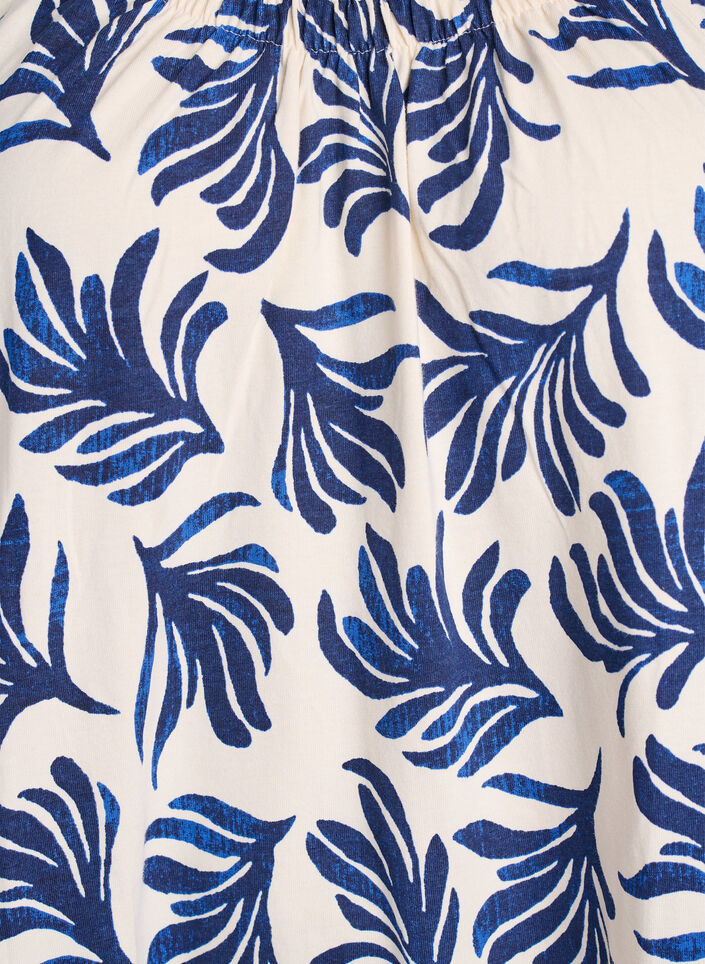 Robe &agrave; bretelles midi en coton bio, Blanc, Packshot image number 2