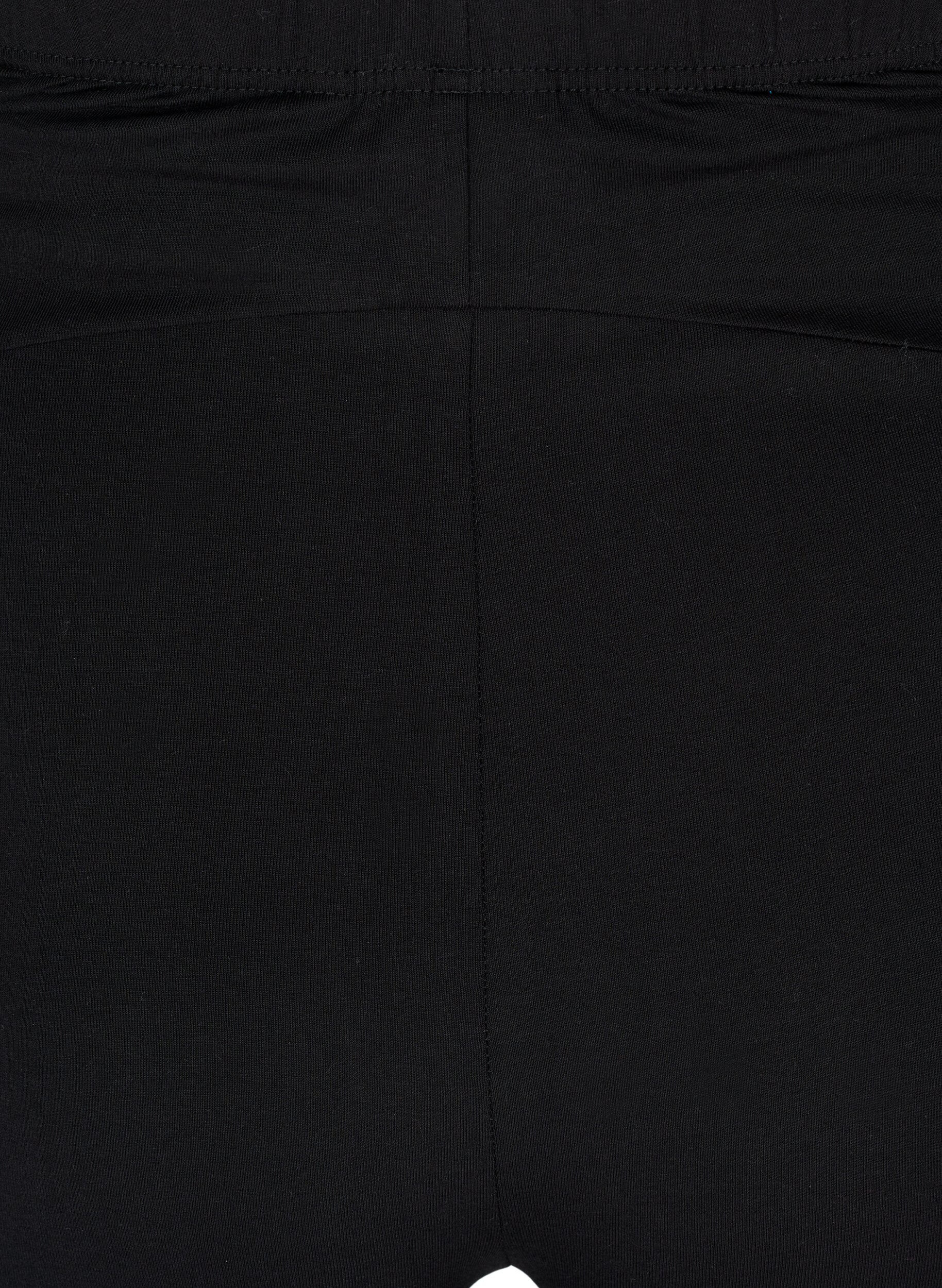 Zizzi Short de maternit&eacute; moulant en coton, Noir, Packshot image number 3