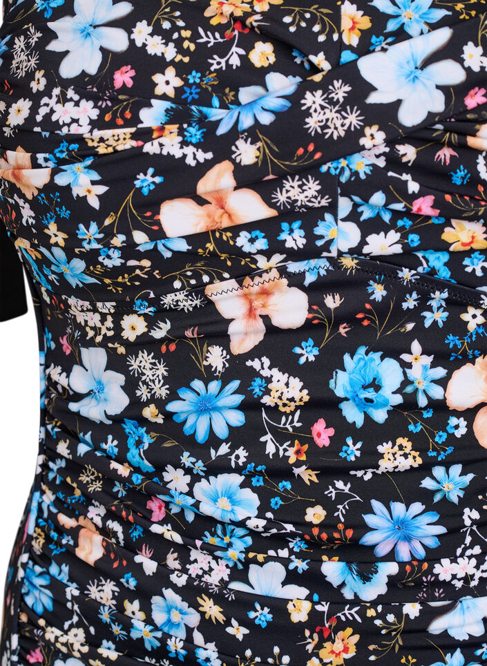 Maillot de bain rembourré avec imprimé, Bleu, Packshot image number 2