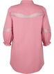 Buntes Hemdblusenkleid aus Jeansstoff mit Maschendetails, Heather Rose, Packshot image number 1