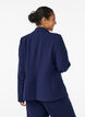 Klassischer Blazer mit Ein-Knopf-Verschluss und Taschen, Blau, Model image number 2