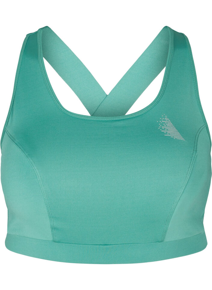 Brassière de sport avec détails au dos, Deep Sea, Packshot image number 0