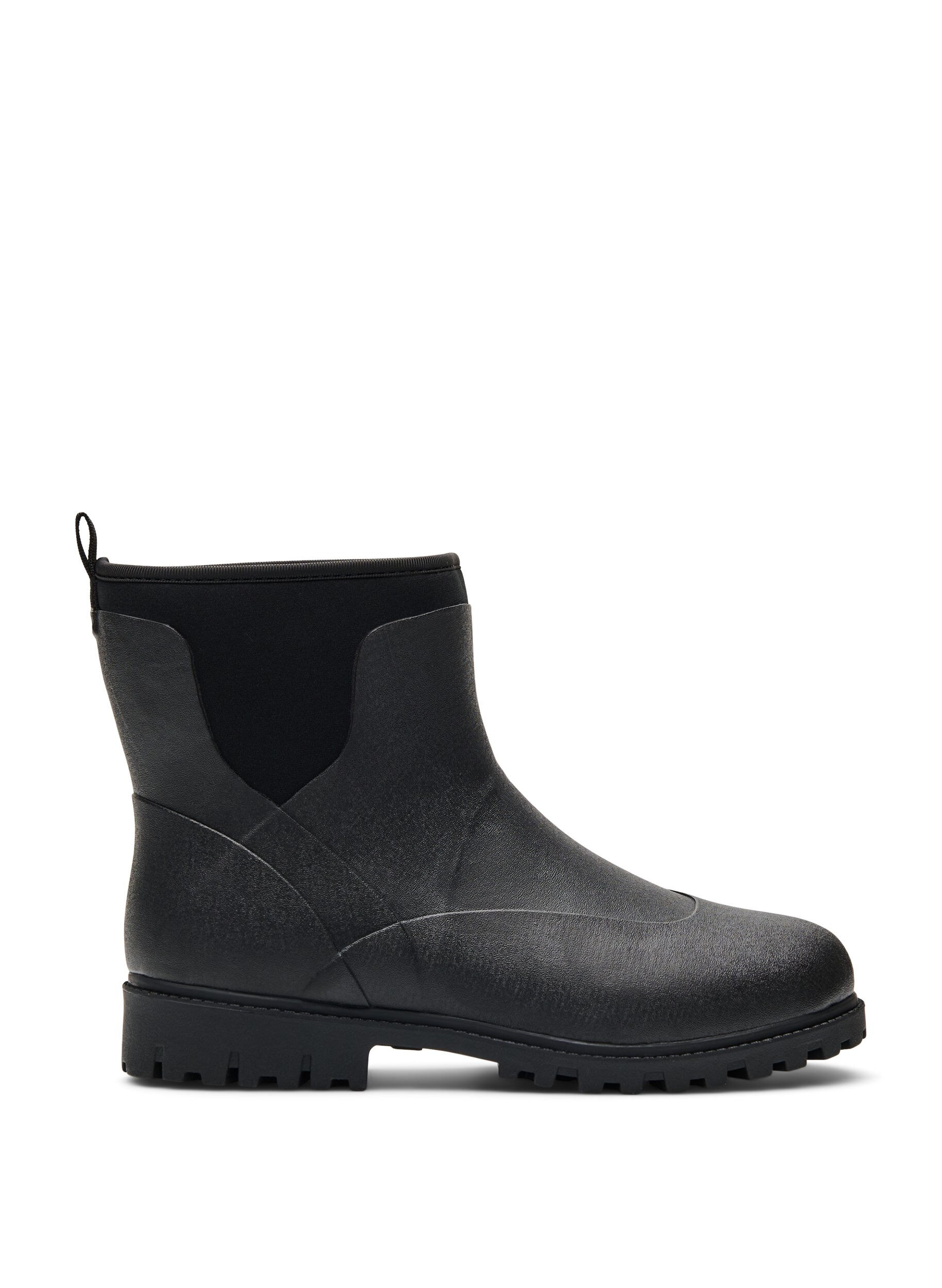 Zizzi Large - Bottines avec tige en n&eacute;opr&egrave;ne &eacute;lastique, Black, Packshot image number 0