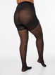 Collant push-up 50 deniers avec motif c&oelig;urs, Noir, Model image number 1