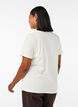 T-shirt en coton avec imprim&eacute;, Vanille, Model image number 2
