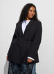 Blazer mit abnehmbarem Bindeg&uuml;rtel, Schwarz, Model image number 3