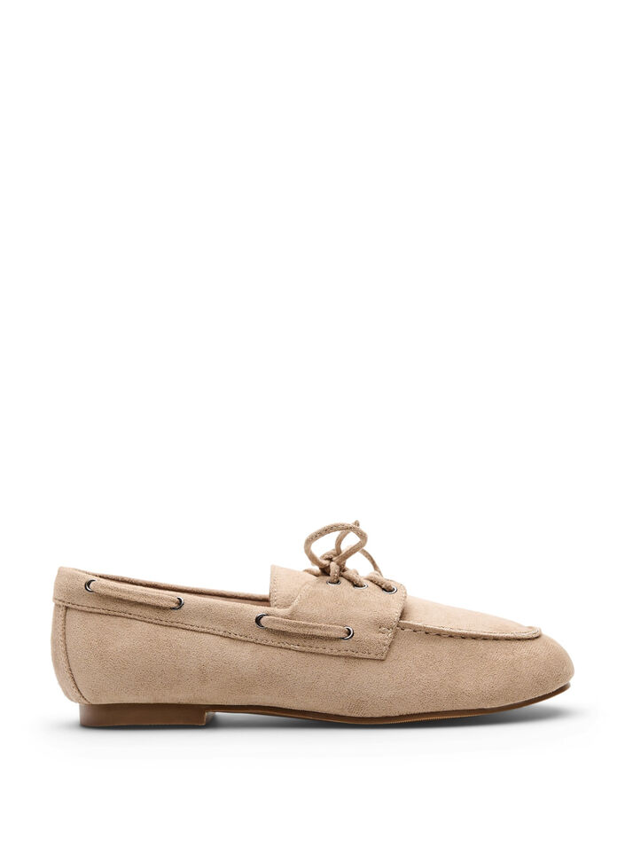 Mocassins en su&eacute;dine, Beige, Packshot image number 0